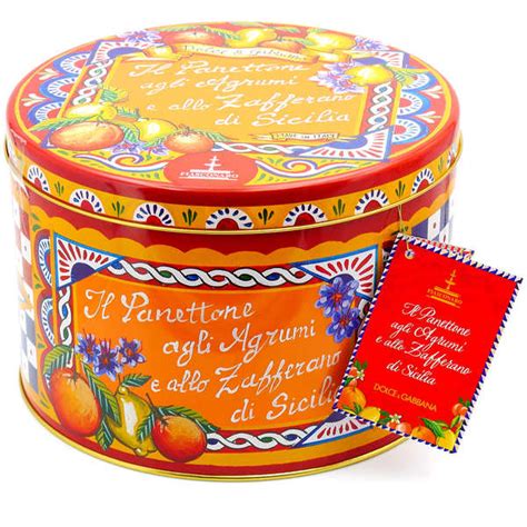 dolce and gabbana panettone tin.